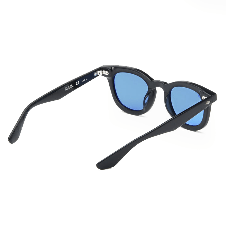 Luna / Black Acetate & Blue Lens - Shade Files