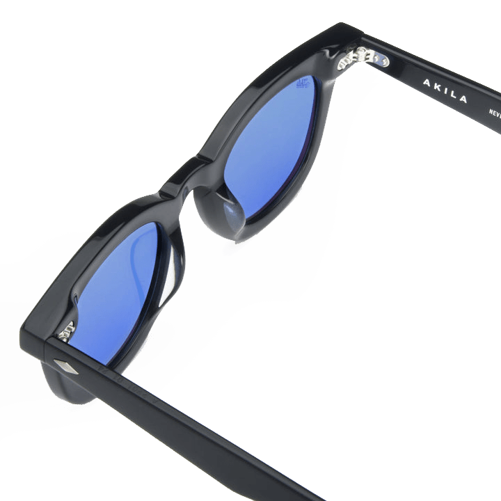 Luna / Black Acetate & Blue Lens - Shade Files