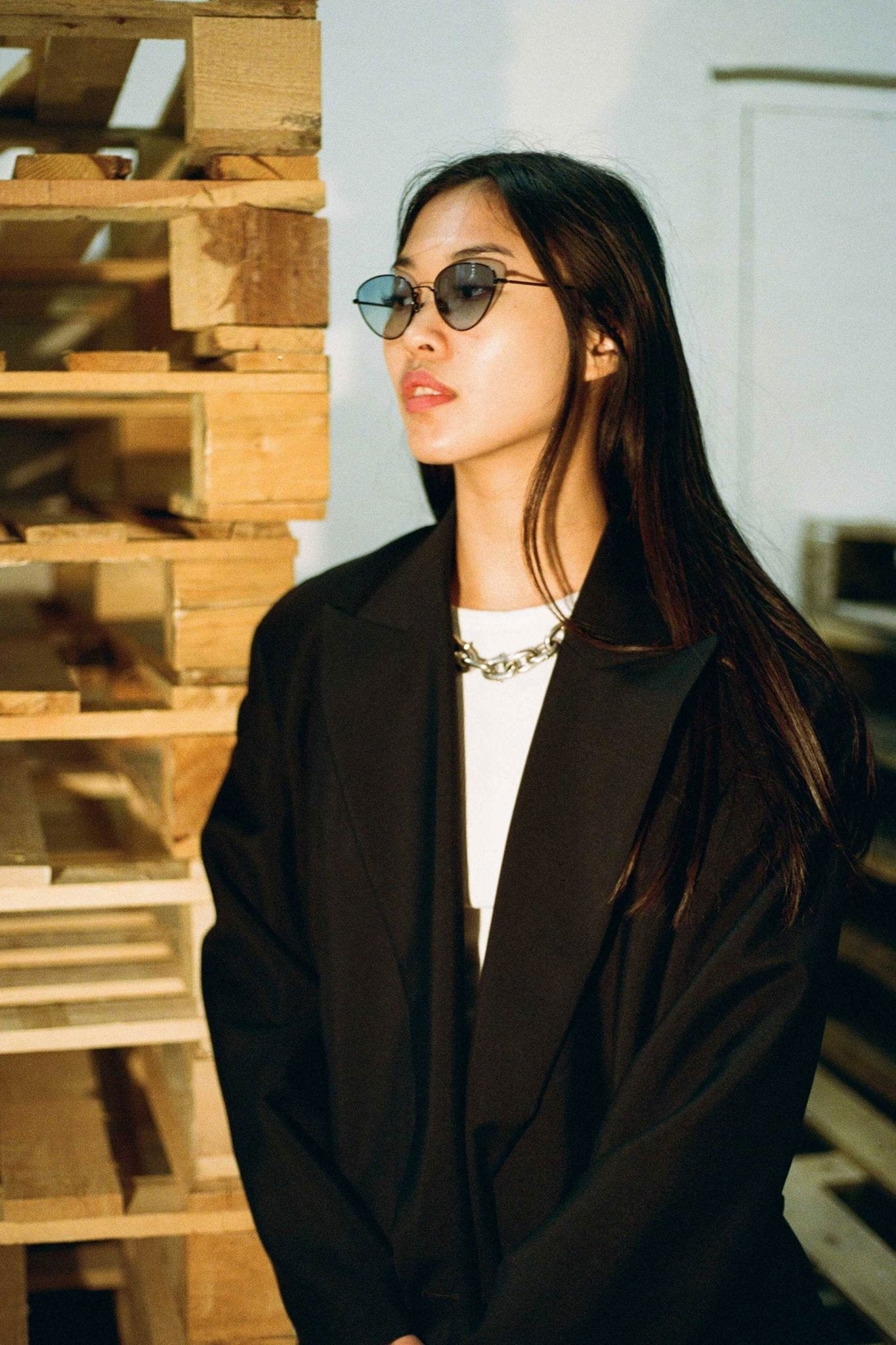 Luna / Black Metal & Blue Gradient Lens - Shade Files