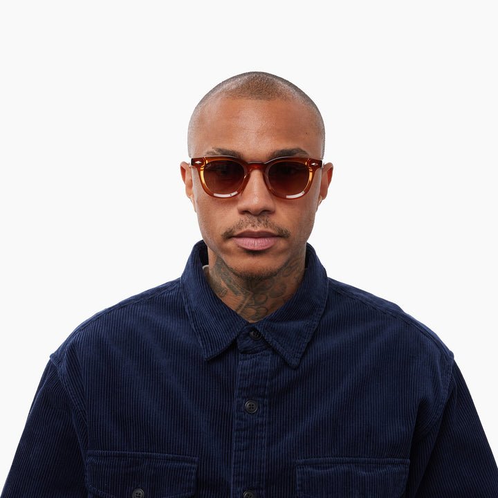 Luna / Burnt Orange Acetate & Gradient Amber Lens - Shade Files