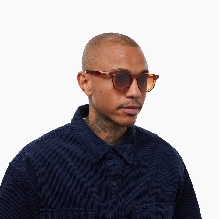 Luna / Burnt Orange Acetate & Gradient Amber Lens - Shade Files