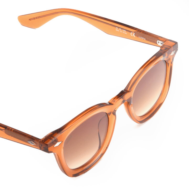 Luna / Burnt Orange Acetate & Gradient Amber Lens - Shade Files