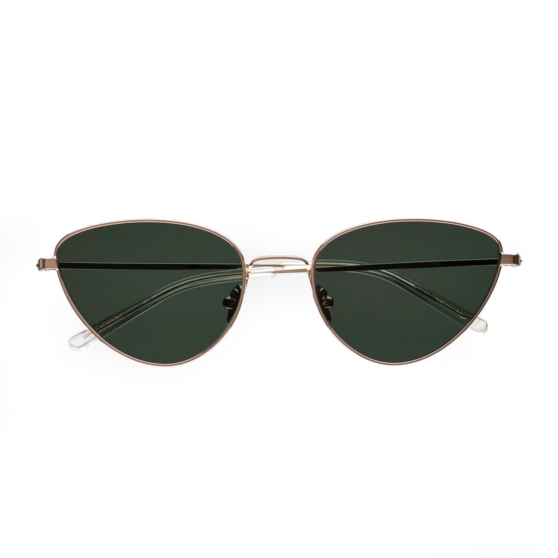 Luna / Gold Metal & Green Solid Lens - Shade Files