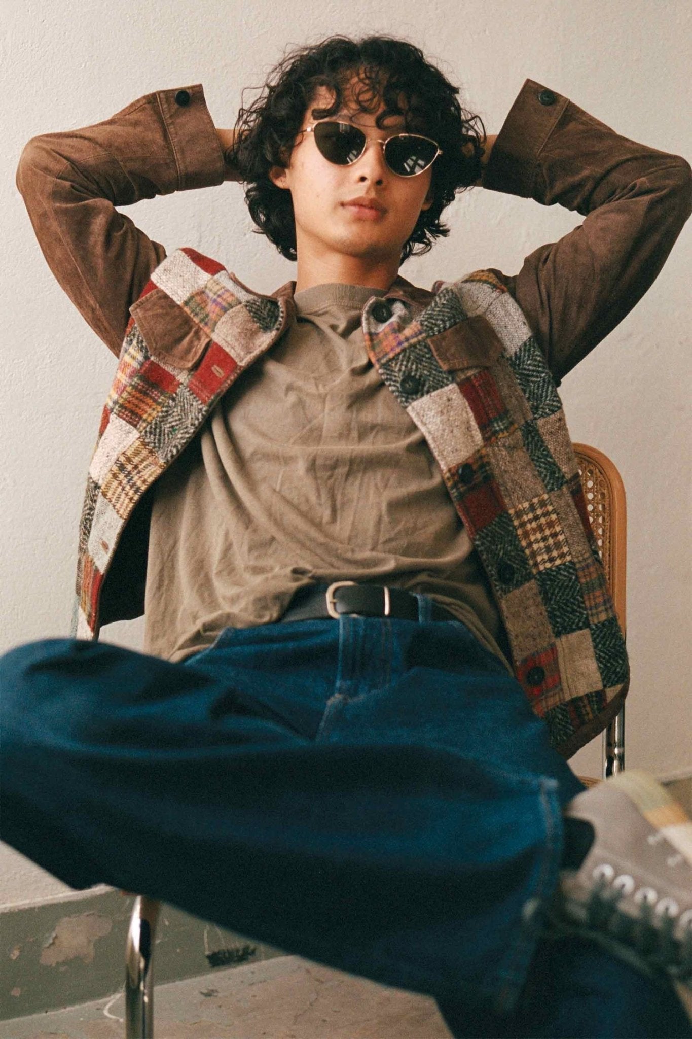 Luna / Gold Metal & Green Solid Lens - Shade Files