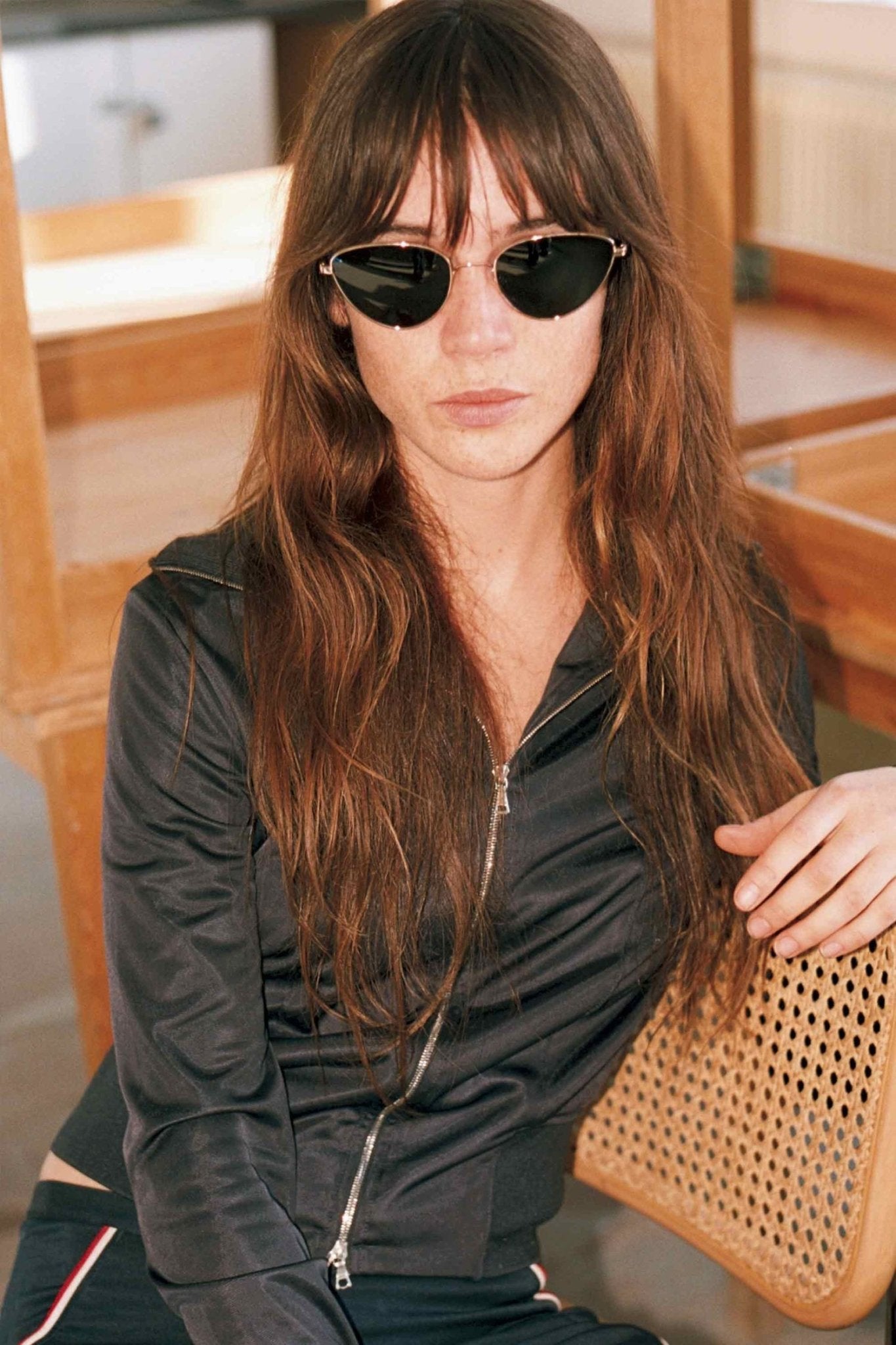 Luna / Gold Metal & Green Solid Lens - Shade Files