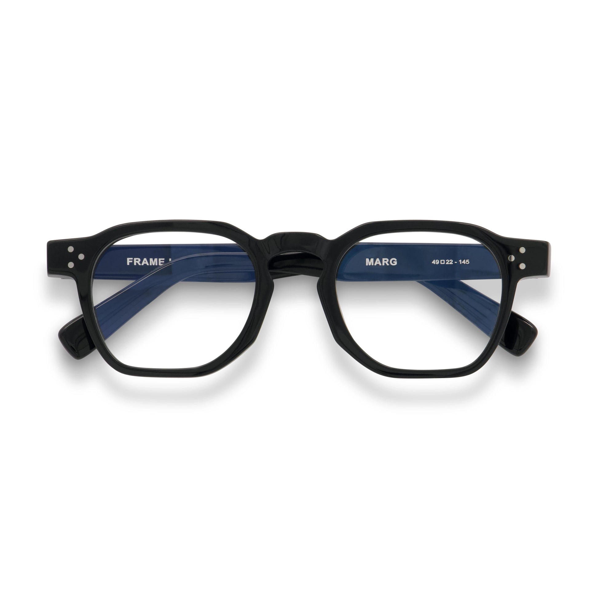Marg Optical / Black Acetate & Prescription Lens - Shade Files