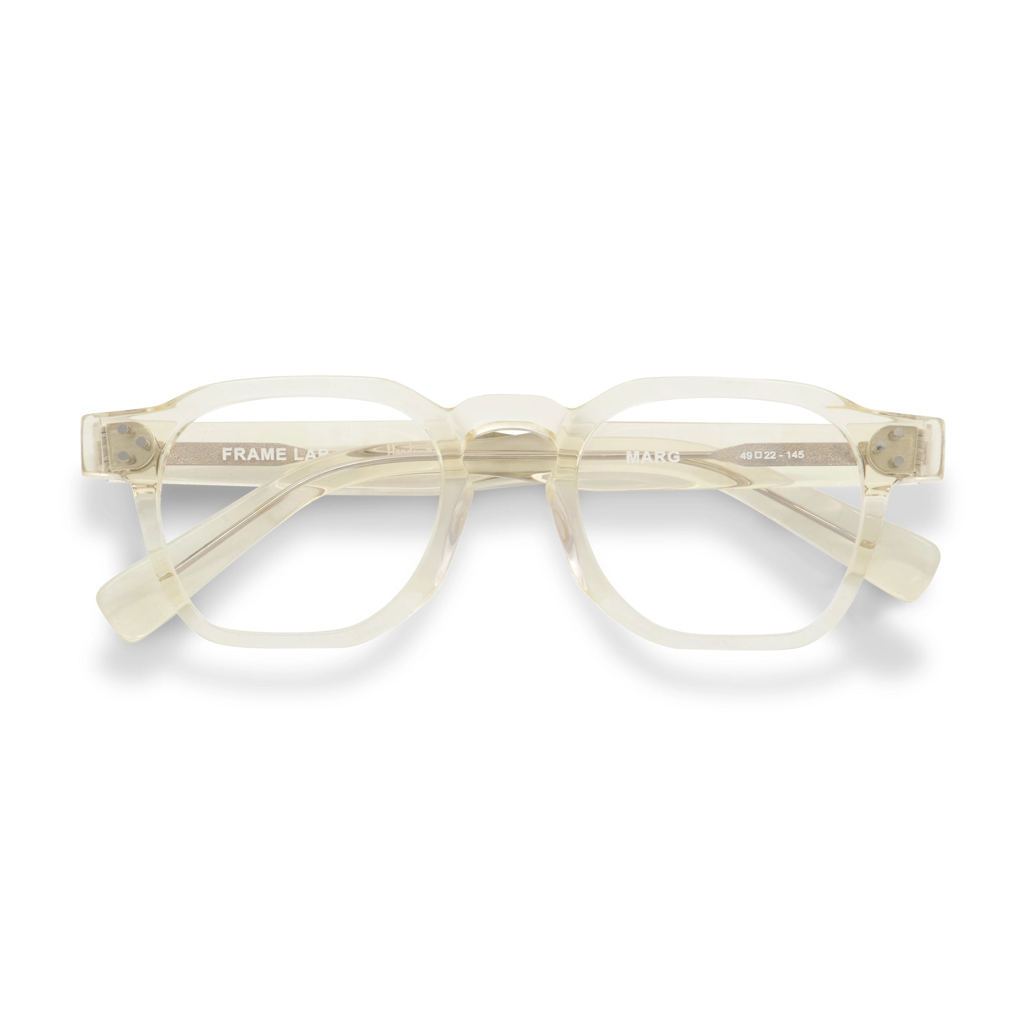 Marg Optical / Blonde Crystal Acetate & Prescription Lens - Shade Files