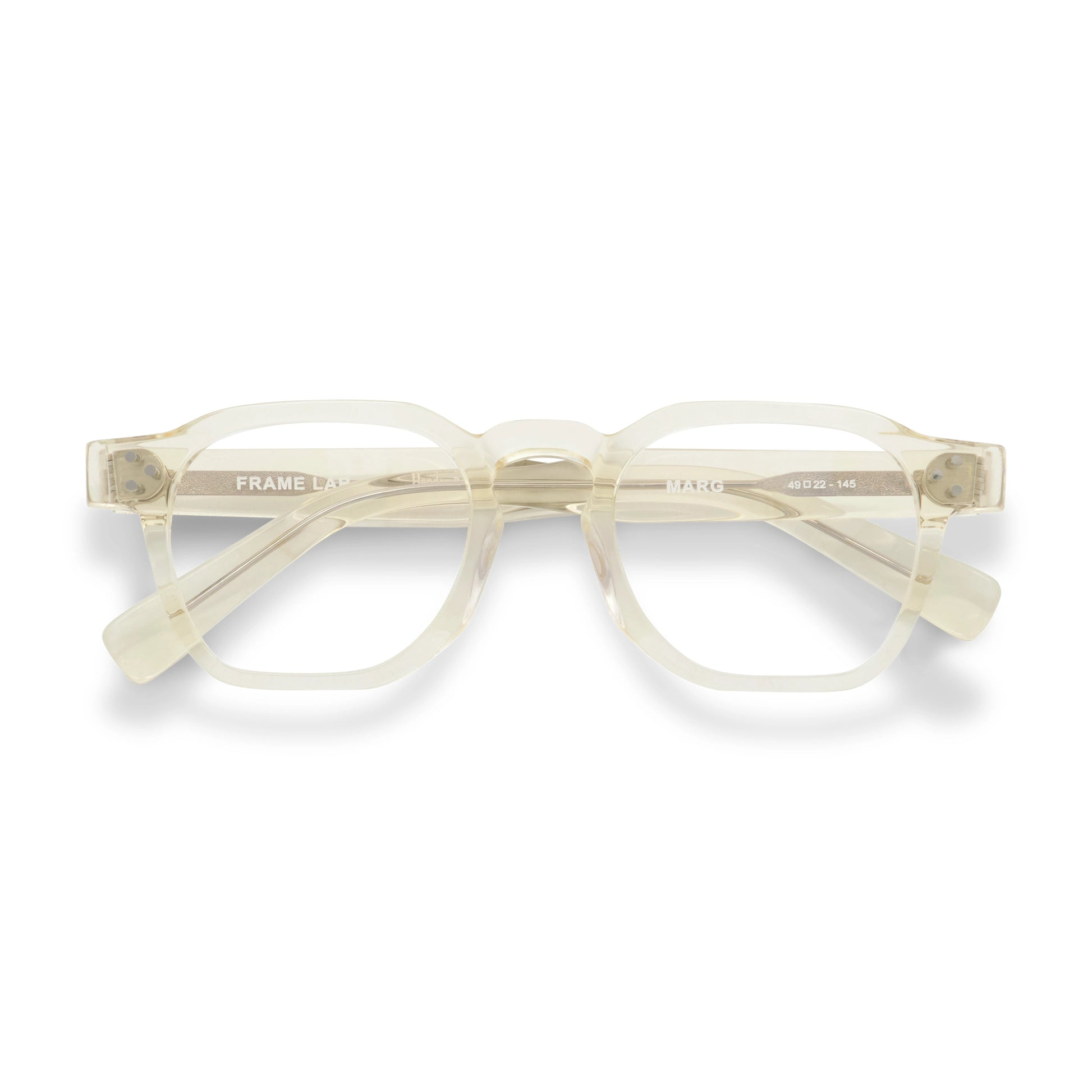 Marg Optical / Blonde Crystal Acetate & Prescription Lens - Shade Files