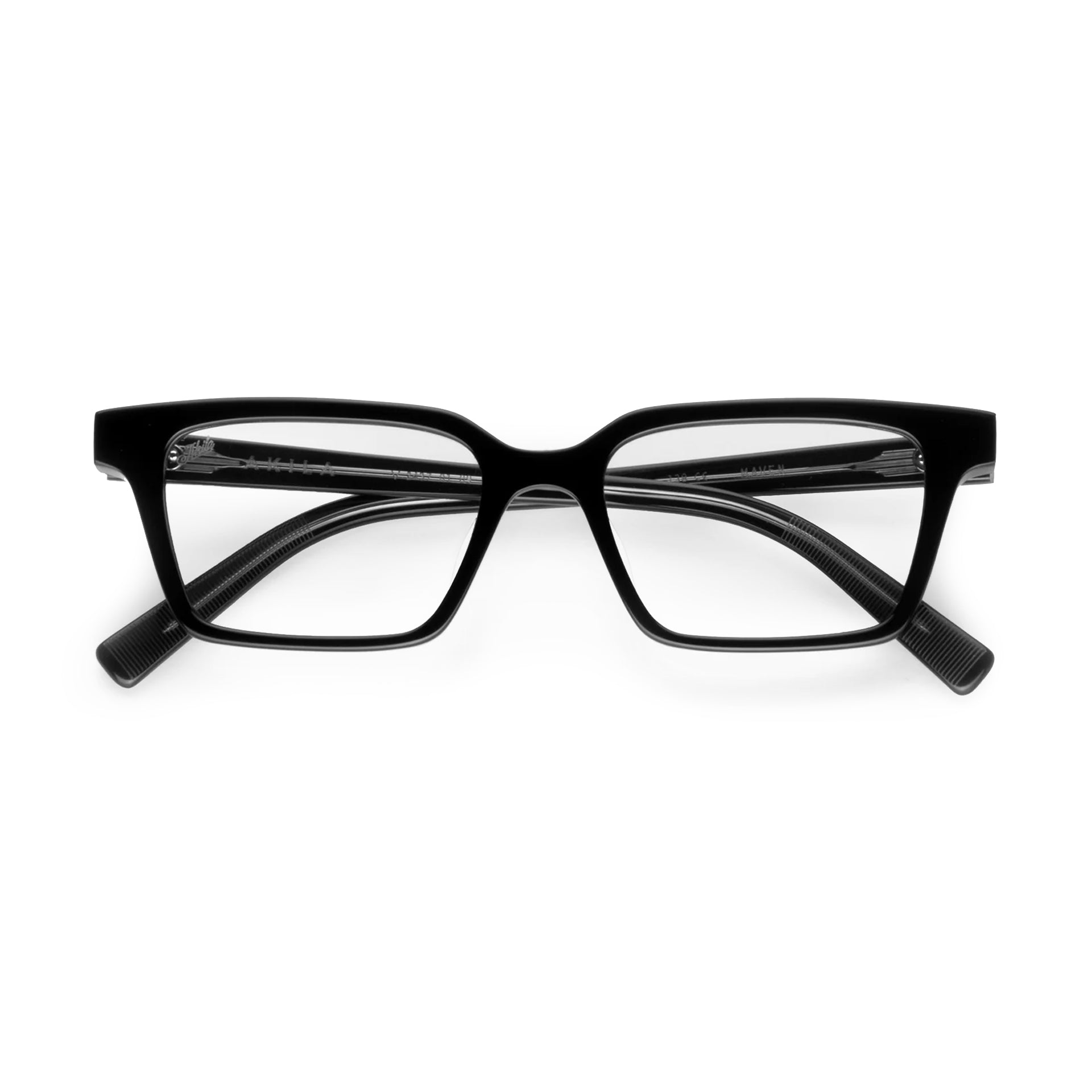 Maven Optical / Black Acetate & Blue - Light Lens - Shade Files