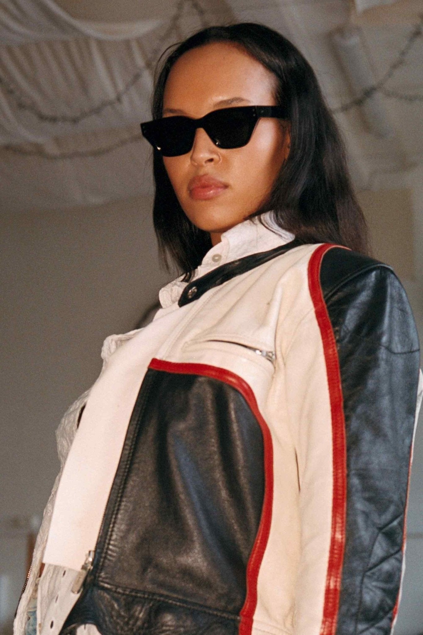 Memphis / Black Acetate & Green Solid Lens - Shade Files