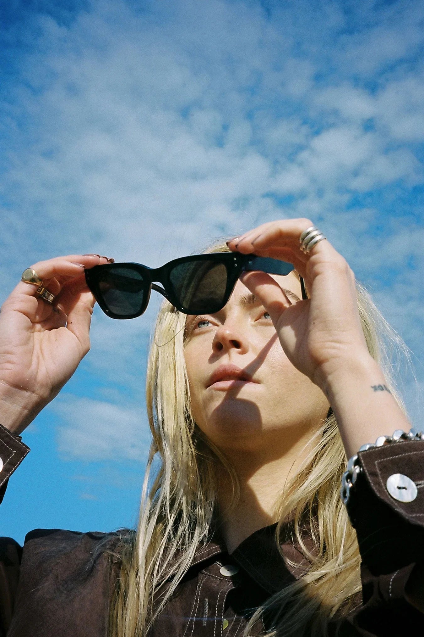 Memphis / Black Acetate & Green Solid Lens - Shade Files