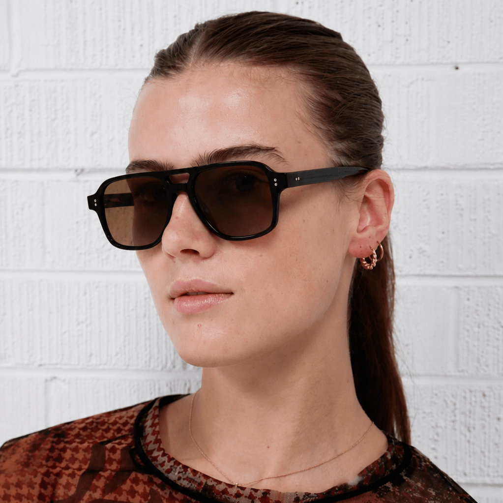Mette / Black Acetate & Polarised Brown Lens - Shade Files