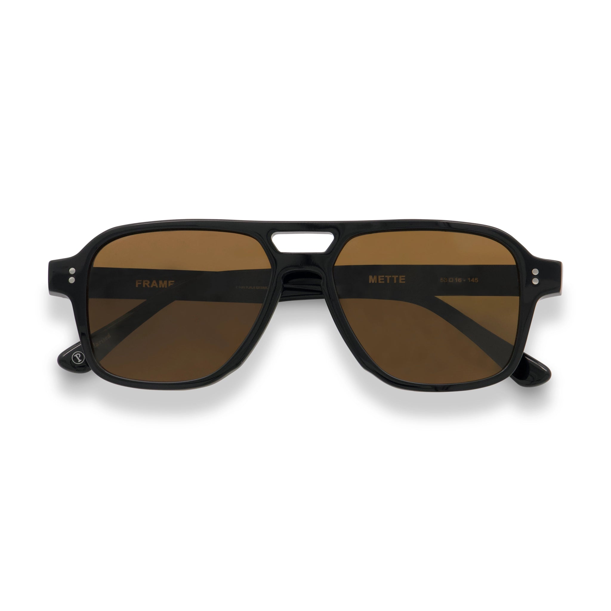 Mette / Black Acetate & Polarised Brown Lens - Shade Files