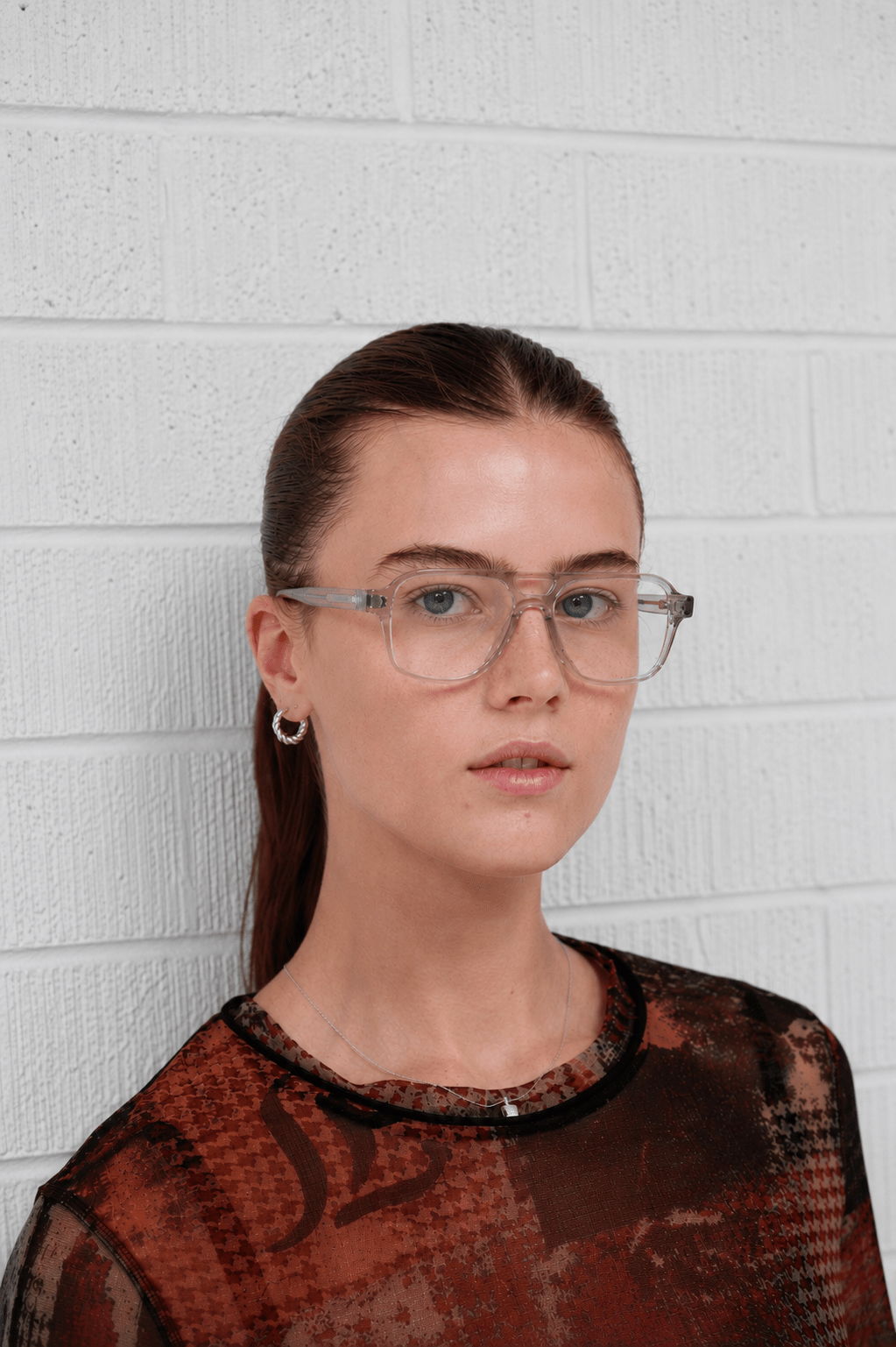 Mette Optical / Crystal Grey Acetate & Clear Lens - Shade Files