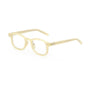 Musa Optical / Oyster White Acetate & Blue - Light Lens - Shade Files