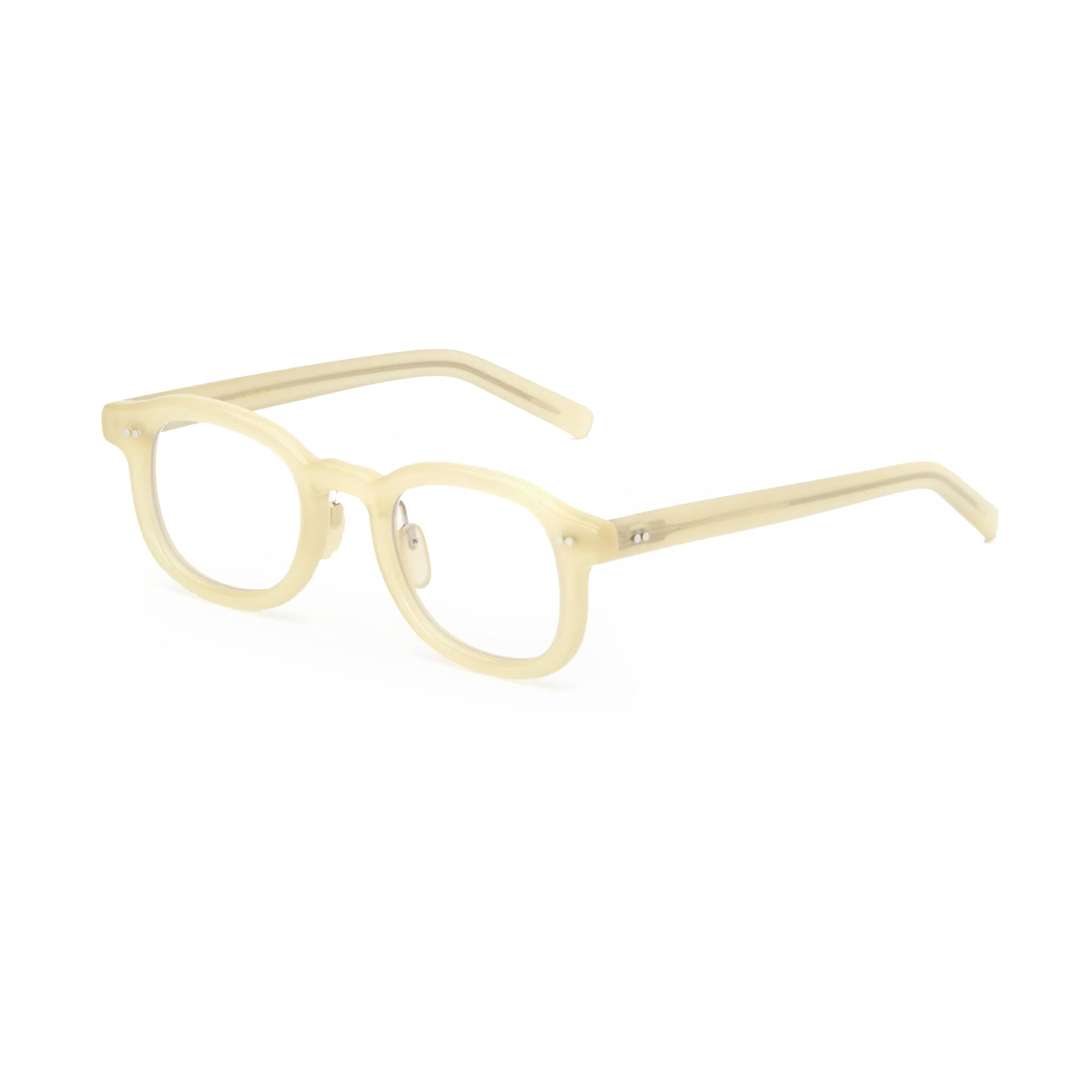 Musa Optical / Oyster White Acetate & Blue - Light Lens - Shade Files