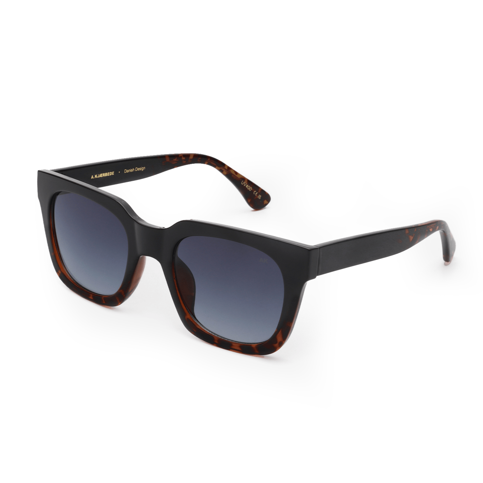 Nancy / Black Demi Tortoise & Graphite Blue Lens - Shade Files