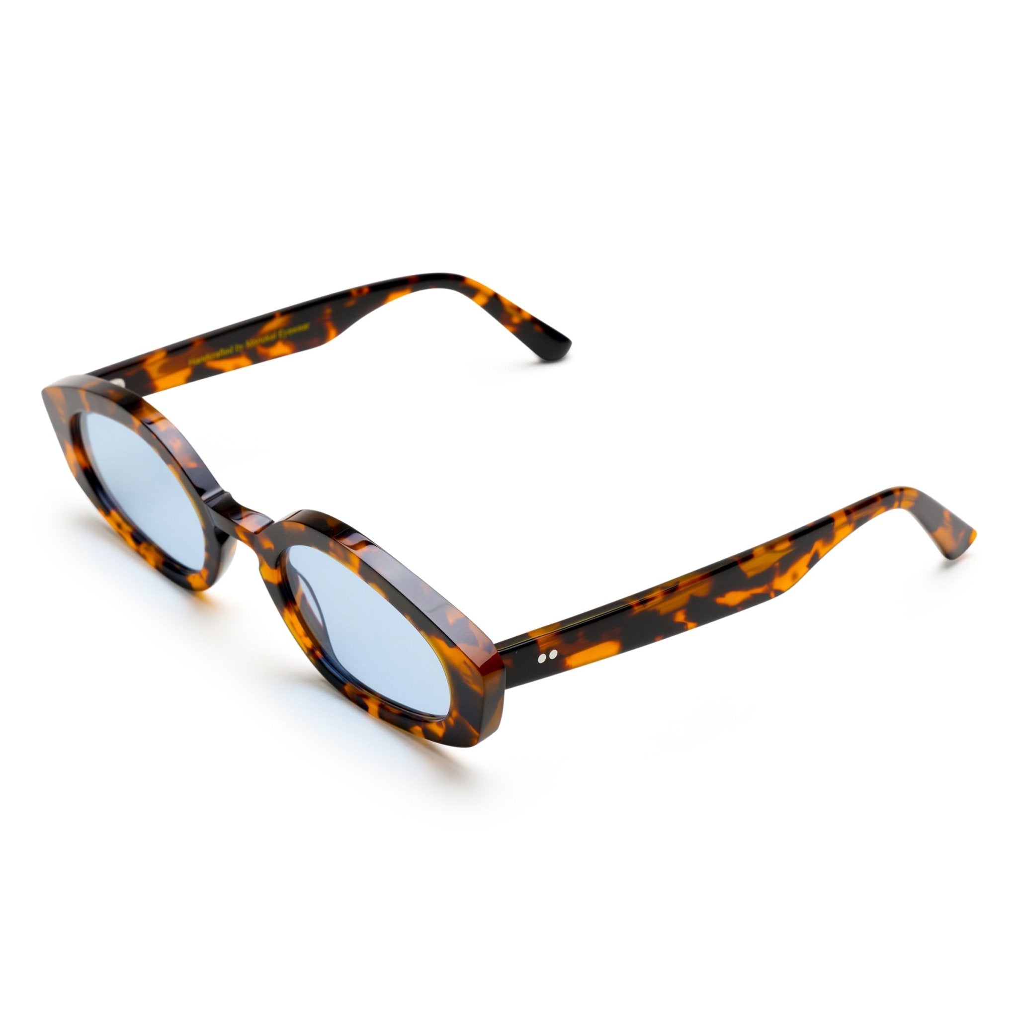 Nikko / Havana Acetate & Blue Solid Lens - Shade Files