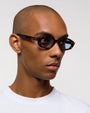 Nikko / Havana Acetate & Blue Solid Lens - Shade Files