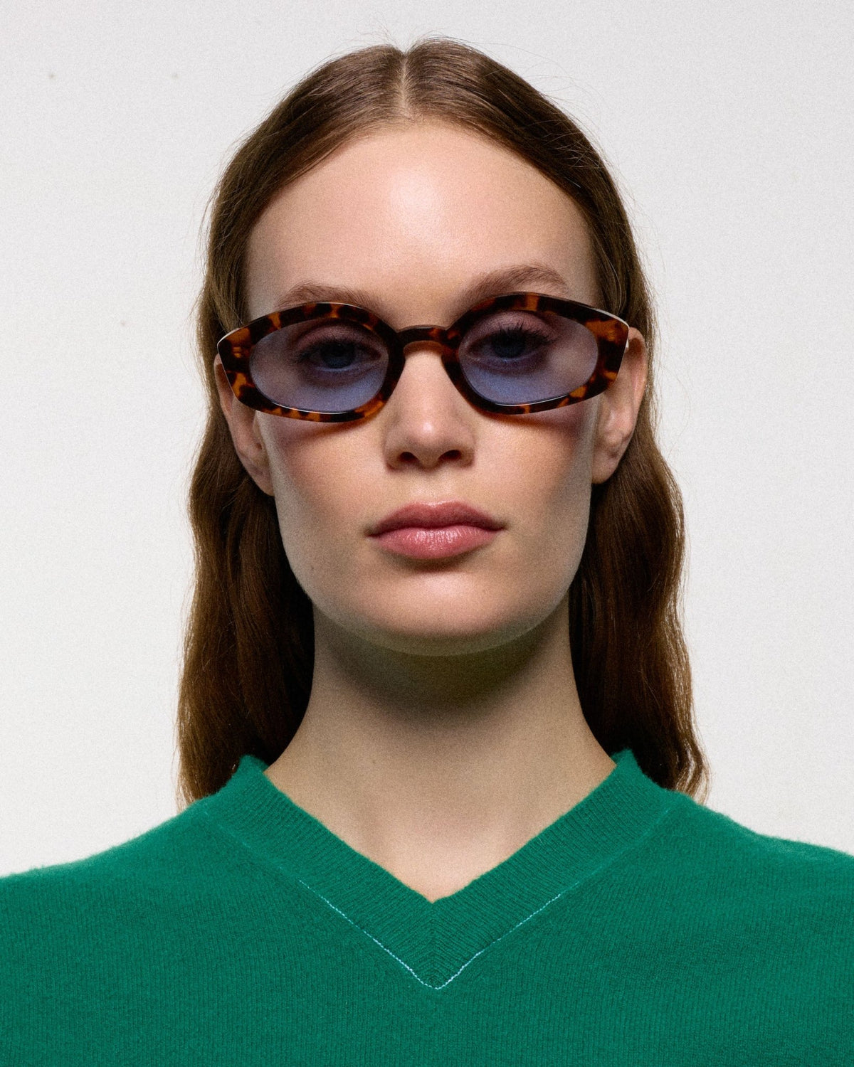 Nikko / Havana Acetate & Blue Solid Lens - Shade Files