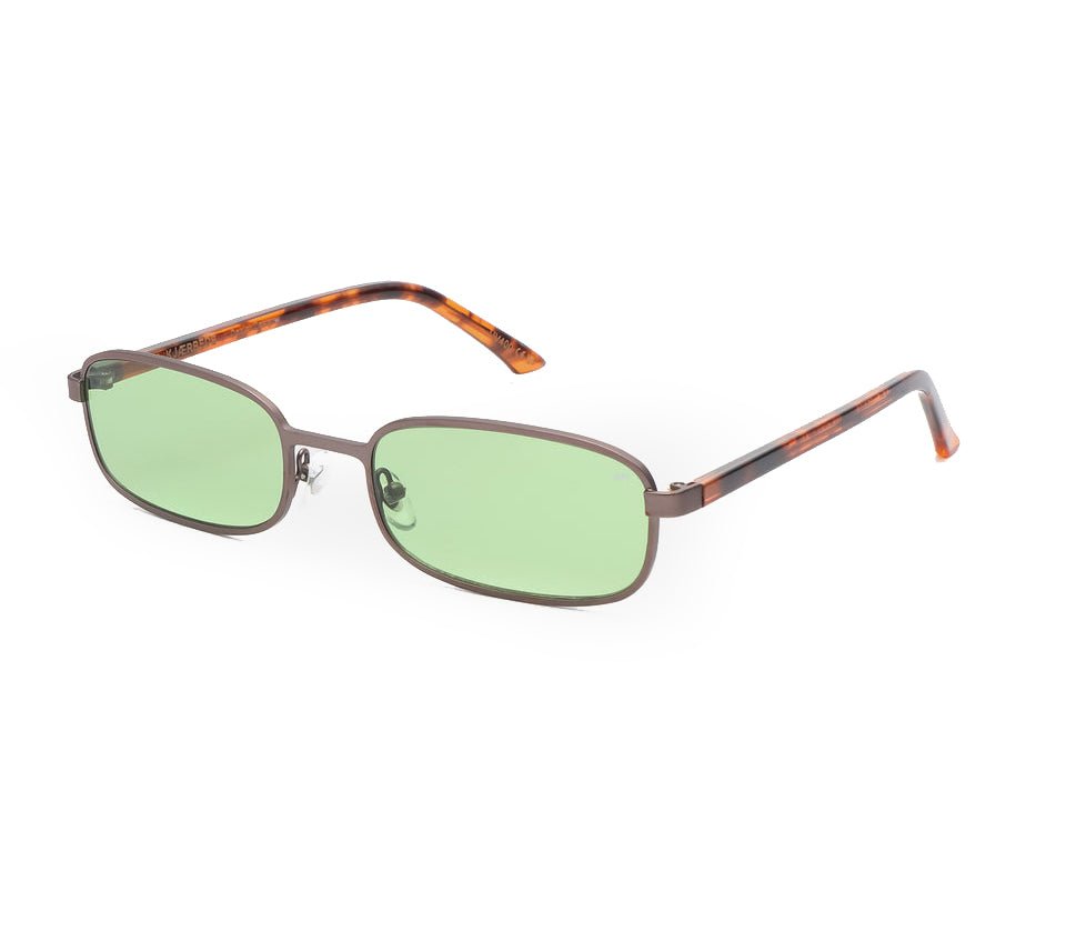 Noah / Matte Gun Metal Havana & Green Lens - Shade Files