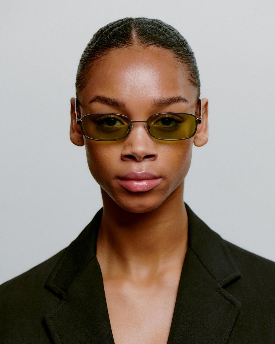 Noah / Matte Gun Metal Havana & Green Lens - Shade Files