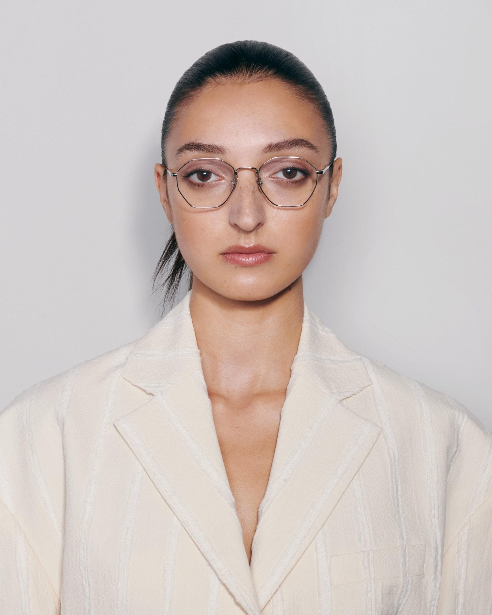 Octagon Steel Optical / Silver & Clear Lens - Shade Files