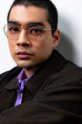 Osiris Optical / Gold Titanium & Blue - light Lens - Shade Files