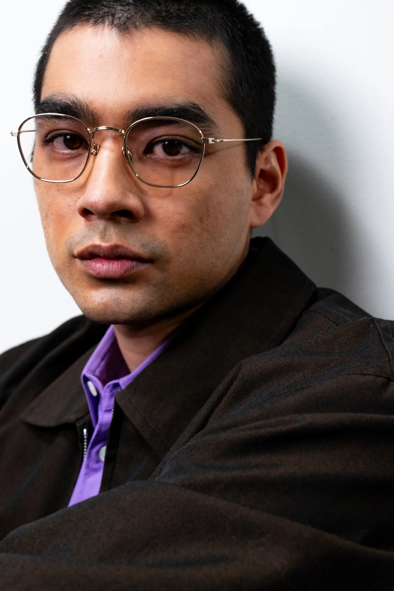 Osiris Optical / Gold Titanium & Blue - light Lens - Shade Files
