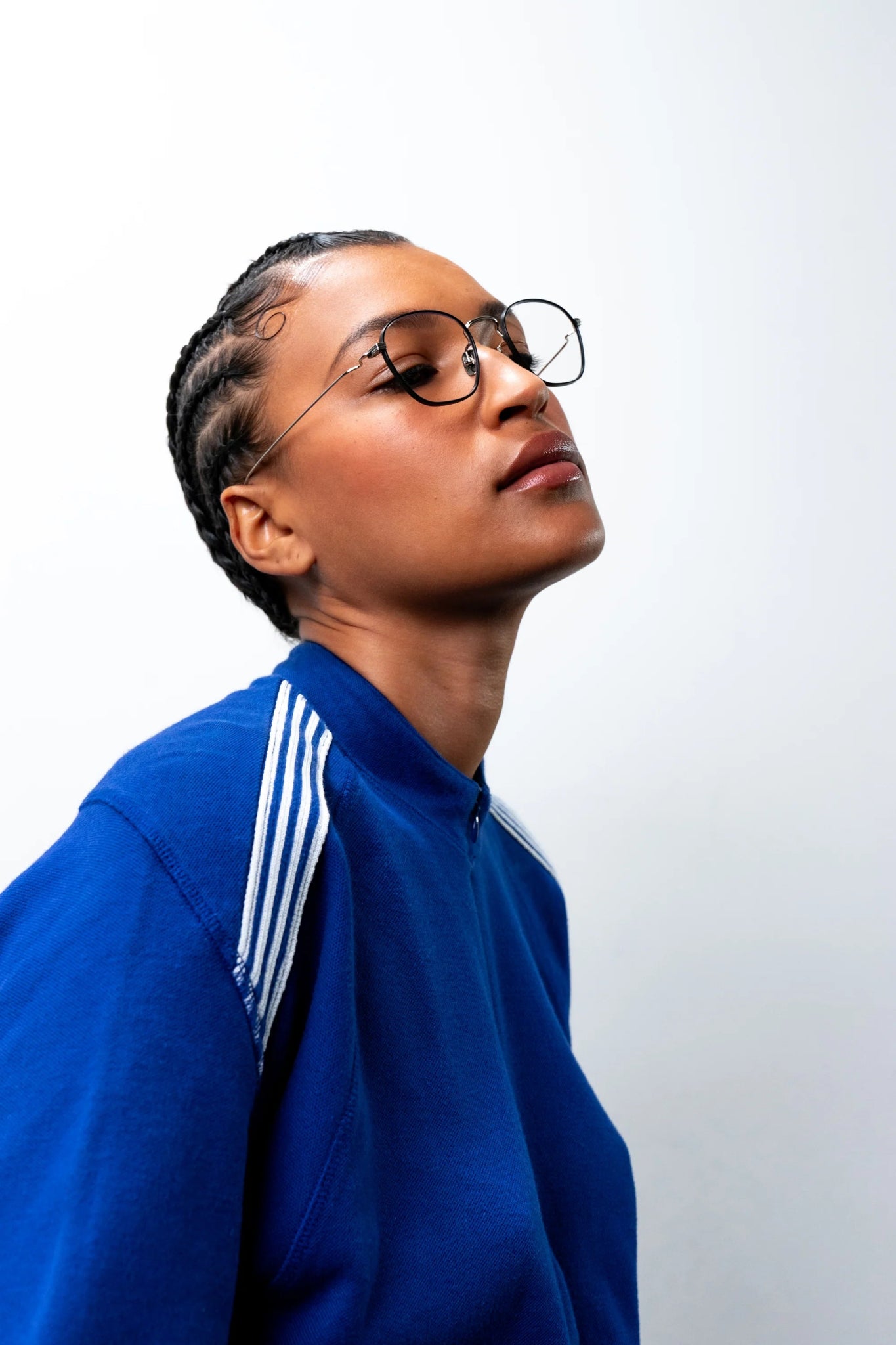 Osiris Optical / Matte Black Silver Titanium & Blue - light Lens - Shade Files