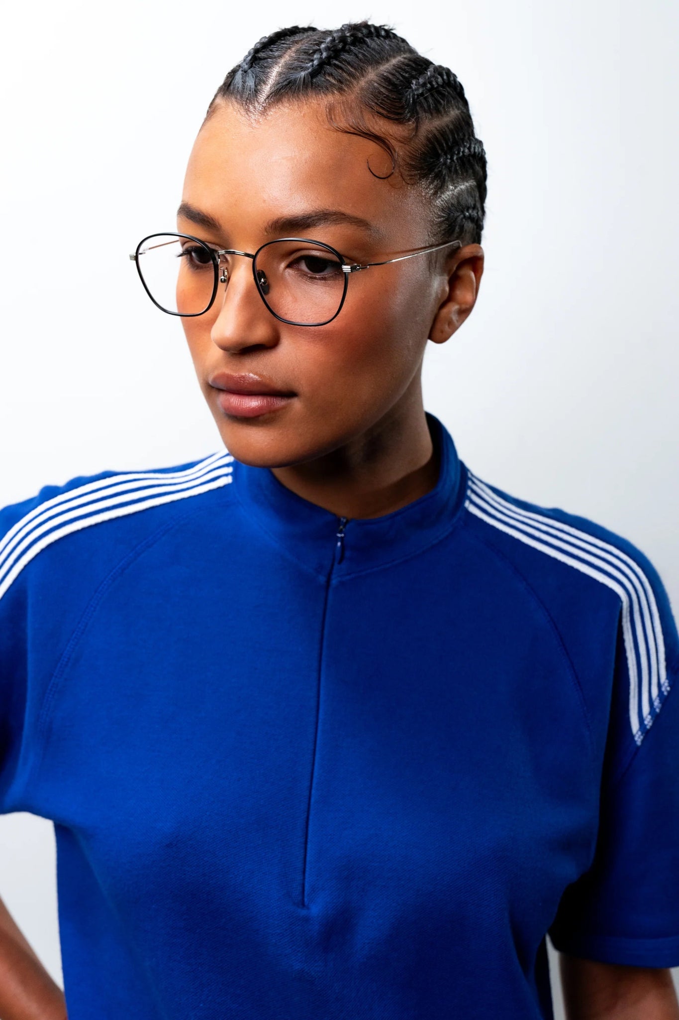 Osiris Optical / Matte Black Silver Titanium & Blue - light Lens - Shade Files