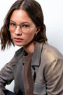 Osiris Optical / Silver Titanium & Blue - light Lens - Shade Files