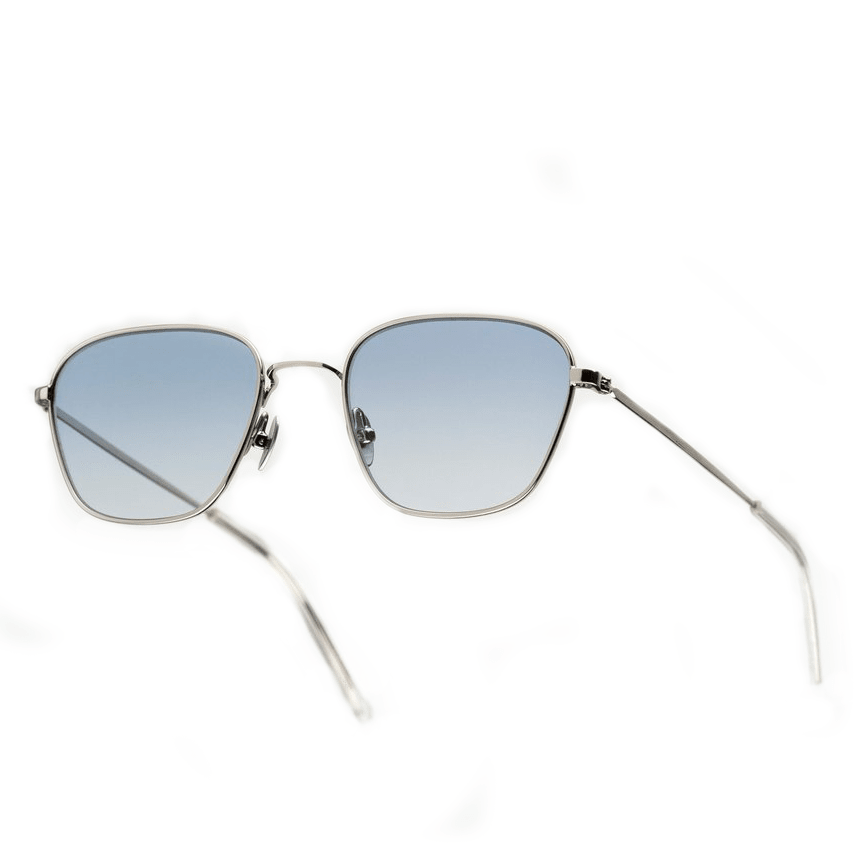 Otis / Silver Steel & Blue Gradient Lens - Shade Files