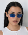 Paris / Silver Metal & Aegean Blue Lens - Shade Files