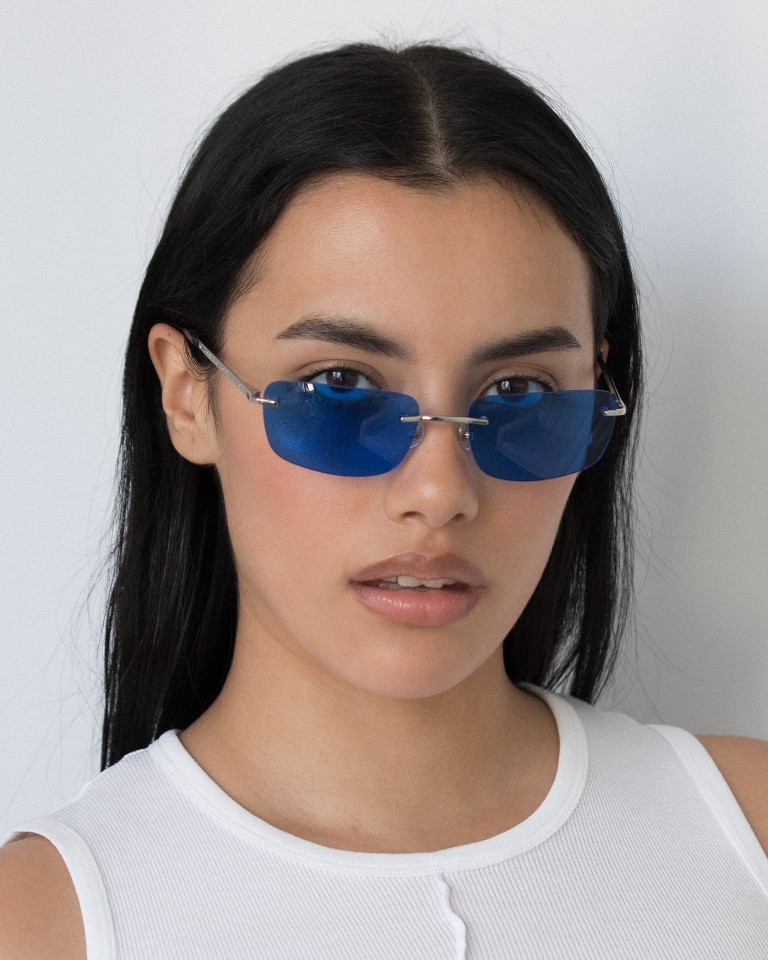 Paris / Silver Metal & Aegean Blue Lens - Shade Files