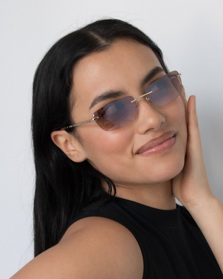 Paris / Tan Metal & Brown Gradient Lens - Shade Files