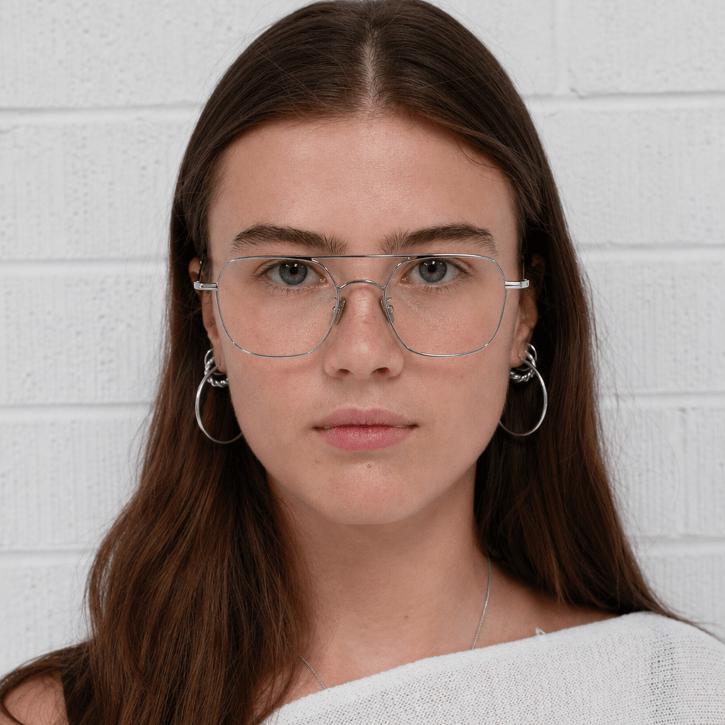 Patrick Optical / Silver Metal & Clear Lens - Shade Files
