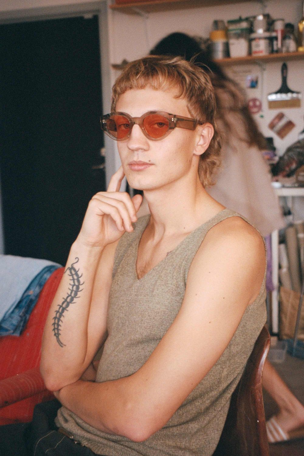 Polly / Grey Acetate & Orange Lens - Shade Files