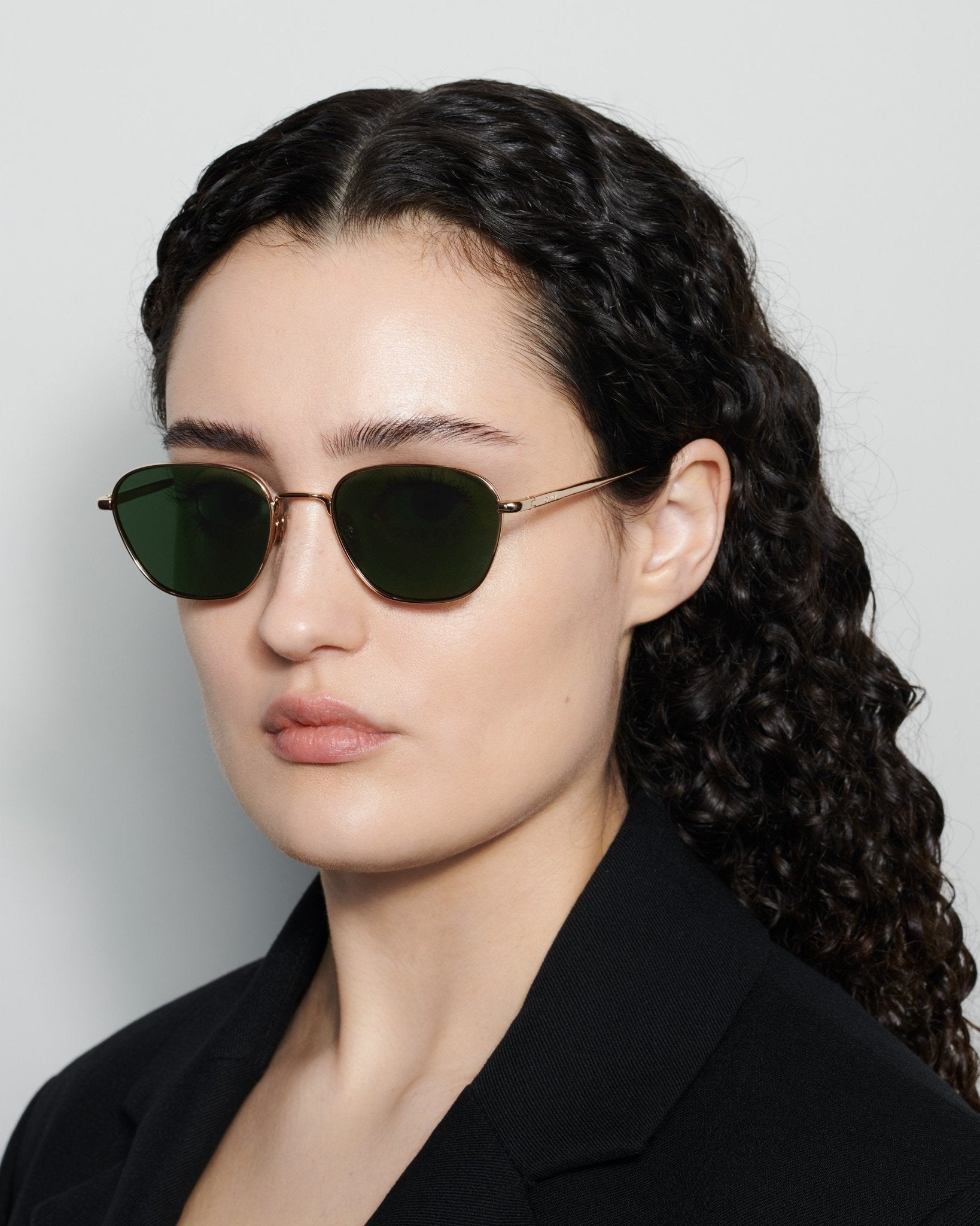 Polygon / Soft Gold & Graphite Green Lens - Shade Files