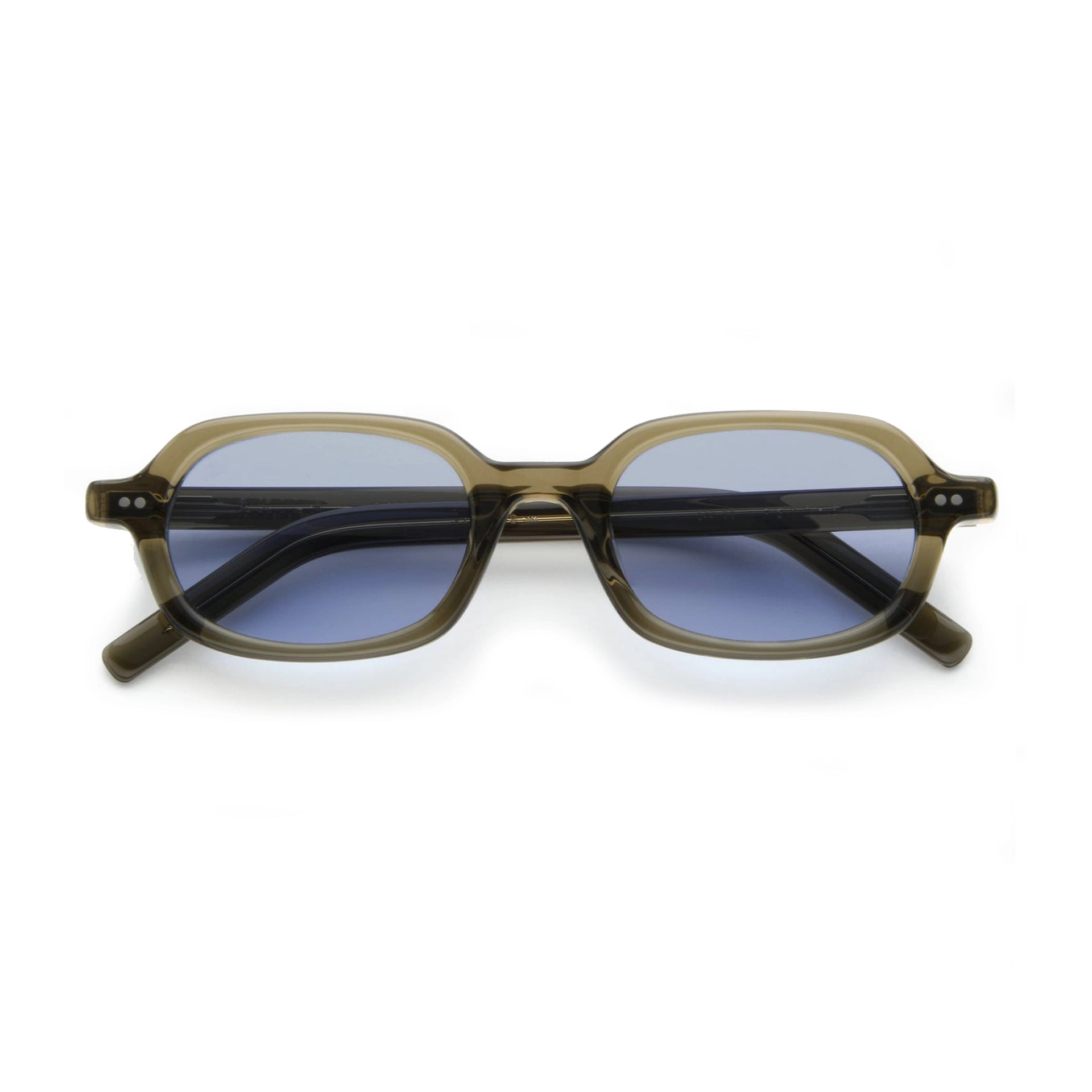 Psyche / Olive Green Acetate & Sky Blue Lens - Shade Files