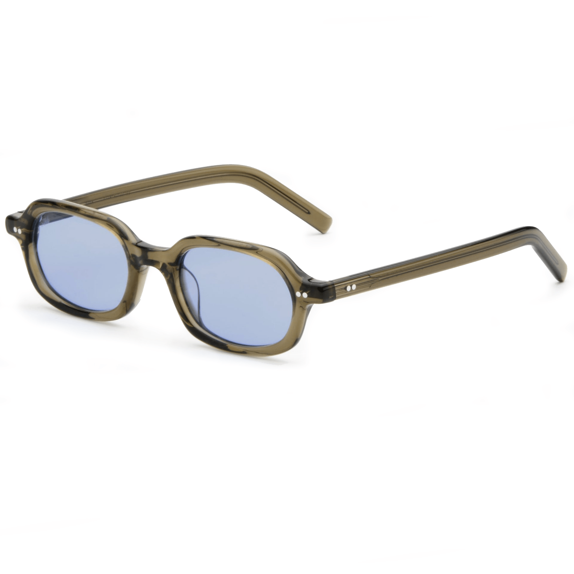 Psyche / Olive Green Acetate & Sky Blue Lens - Shade Files