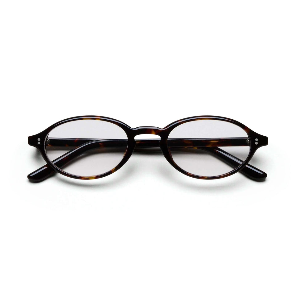 Quill Optical / Black Acetate & Clear Lens