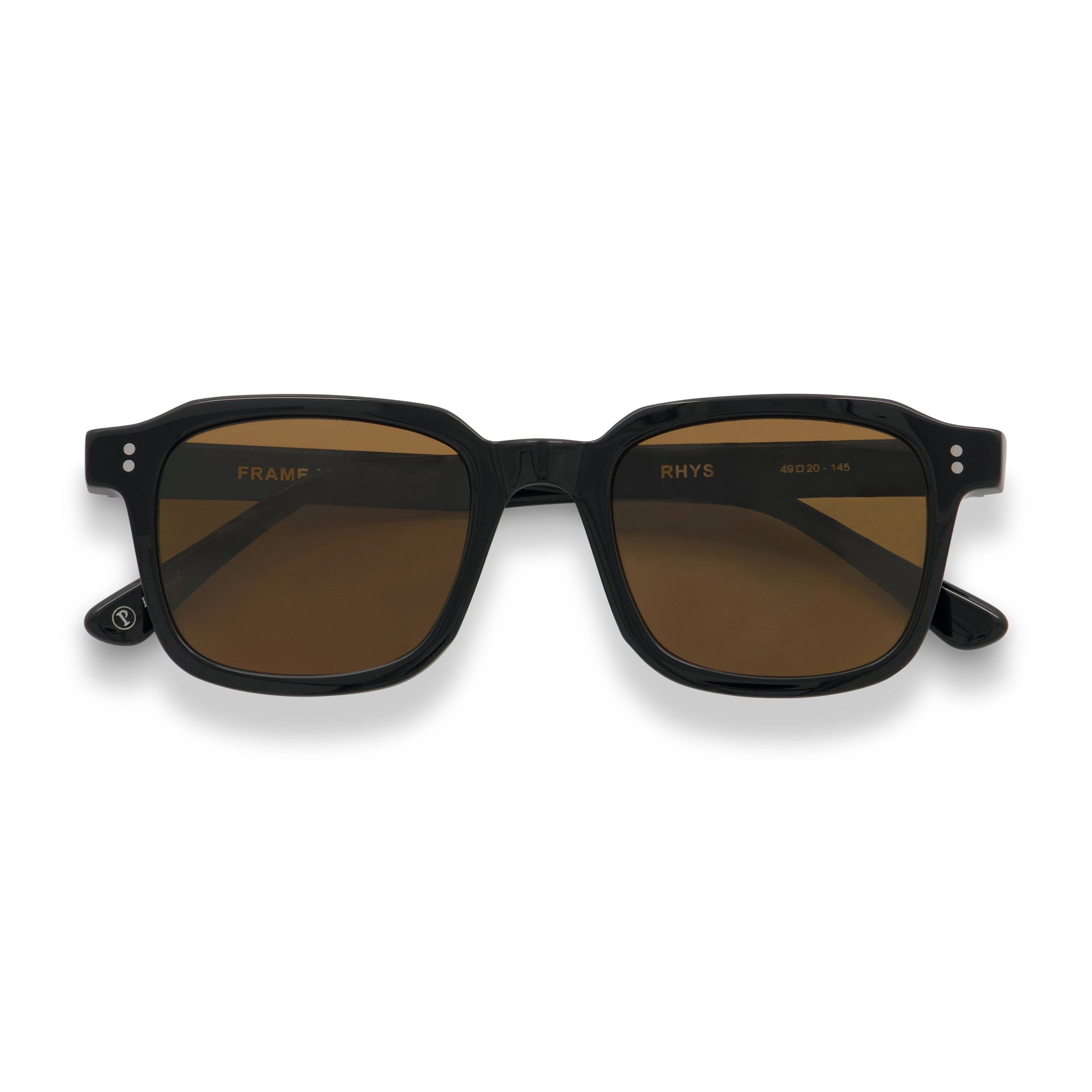 Rhys / Black Acetate & Polarised Brown Lens - Shade Files