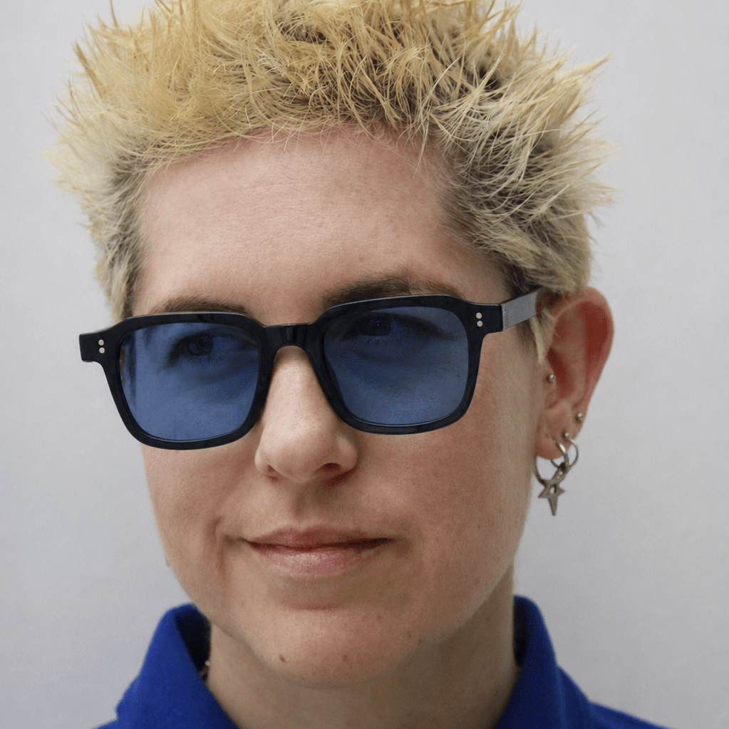 Rhys / Black Acetate & Polarised Sky Blue Lens - Shade Files