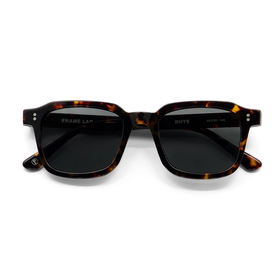 Rhys / Black Tortoiseshell Acetate & Polarised Black Lens - Shade Files
