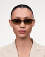 Rimless Cubic / Black & Gradient Brown Lens - Shade Files