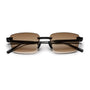 Rimless Cubic / Black & Gradient Brown Lens - Shade Files