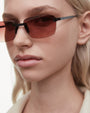Rimless Cubic / Gradient Red Lens - Shade Files