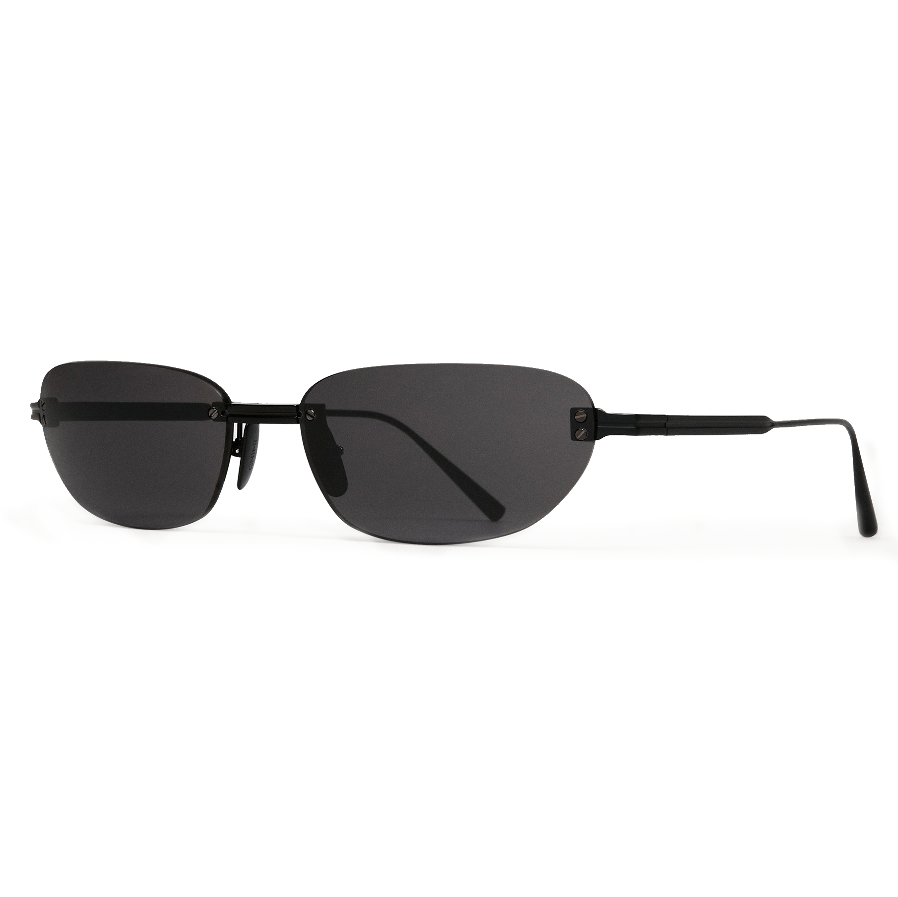 Rimless Oval / Black Titanium & Black Lens - Shade Files