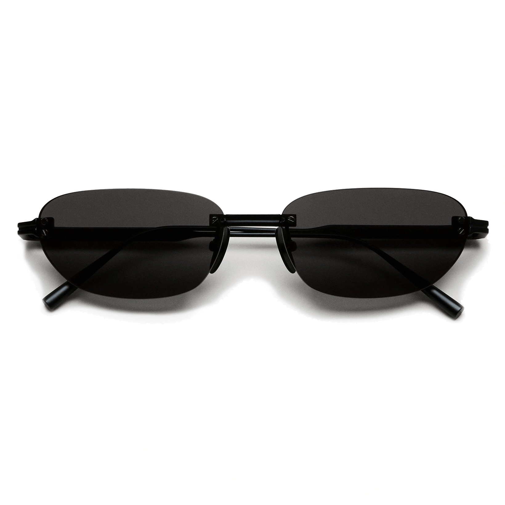 Rimless Oval / Black Titanium & Black Lens - Shade Files